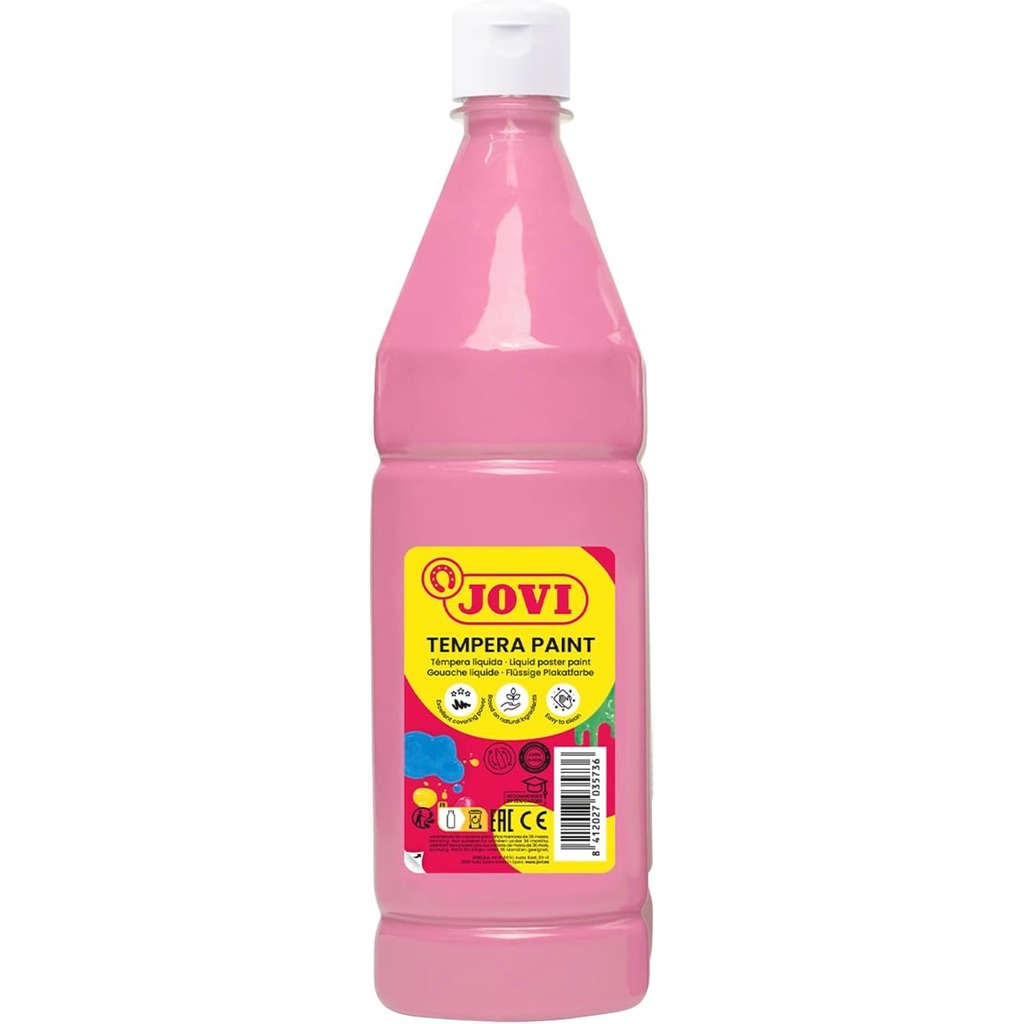 tempera liquida rosa 1 litro jovi