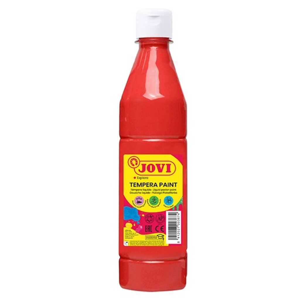 tempera liquida rojo 1 litro jovi