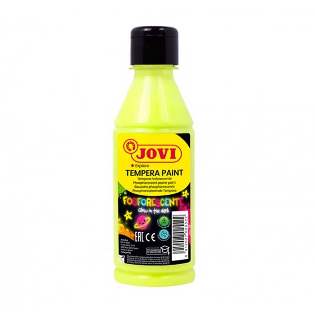 tempera fluorescente amarillo 250ml