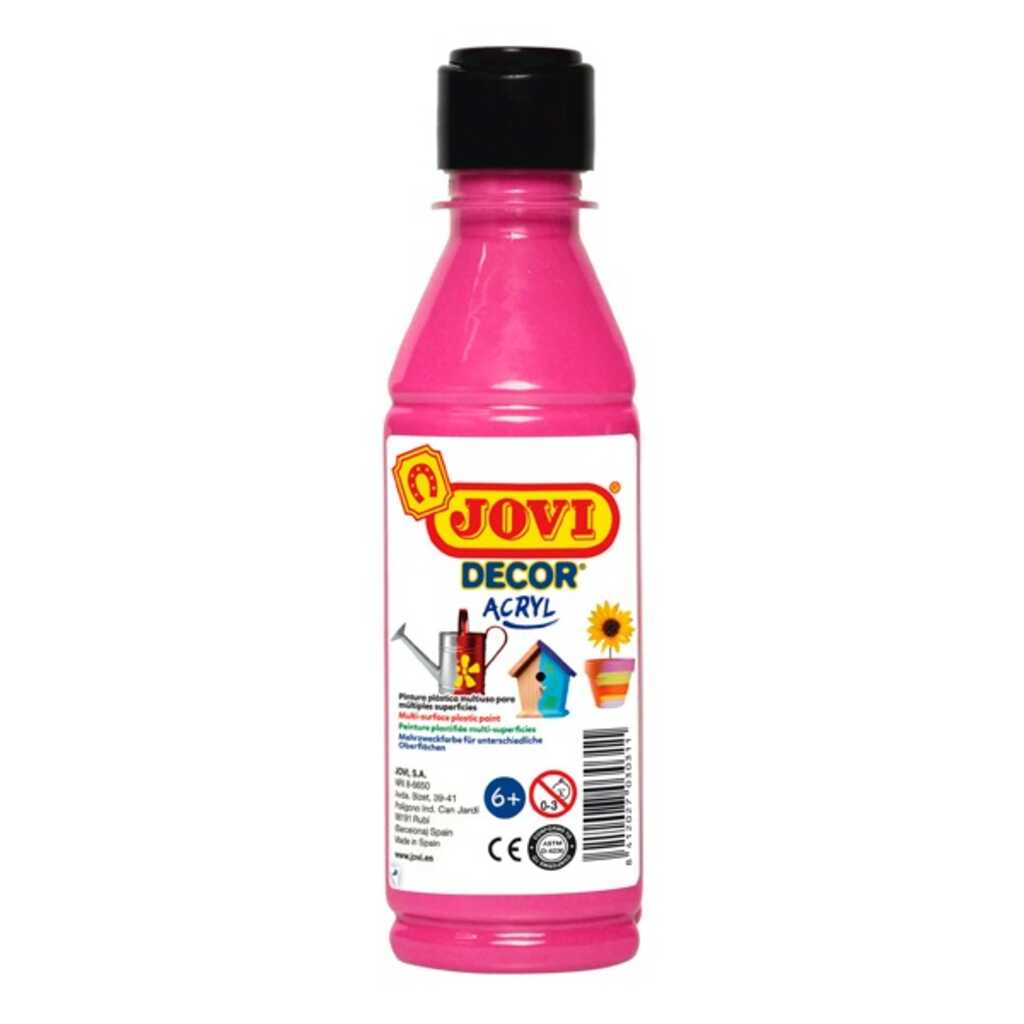 tempera escolar plastica magenta 250ml
