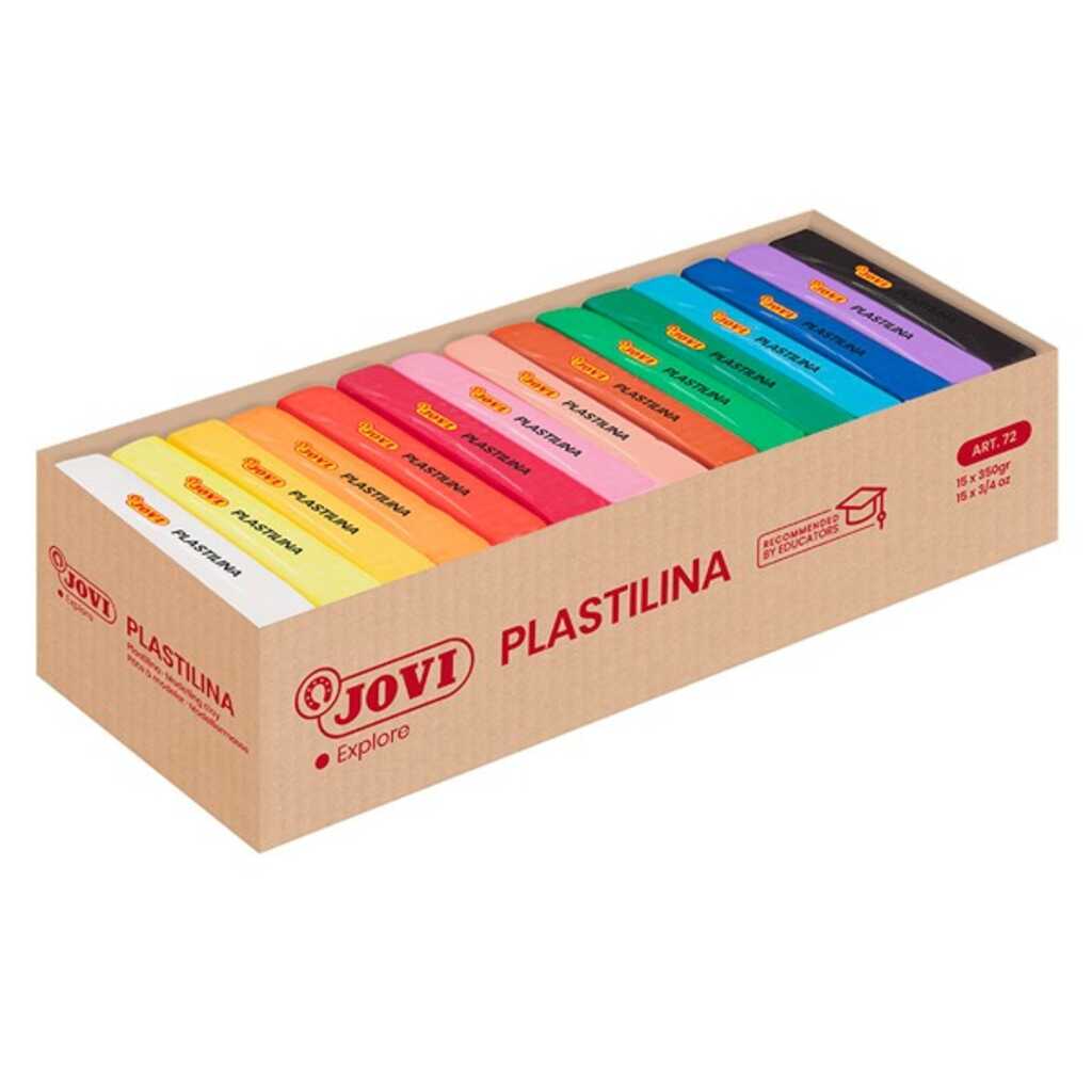 caja 15 pastilinas 350gr 15 colores