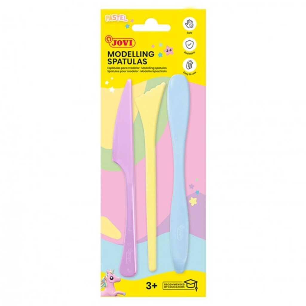 blister 3 modeladors plastic pastel