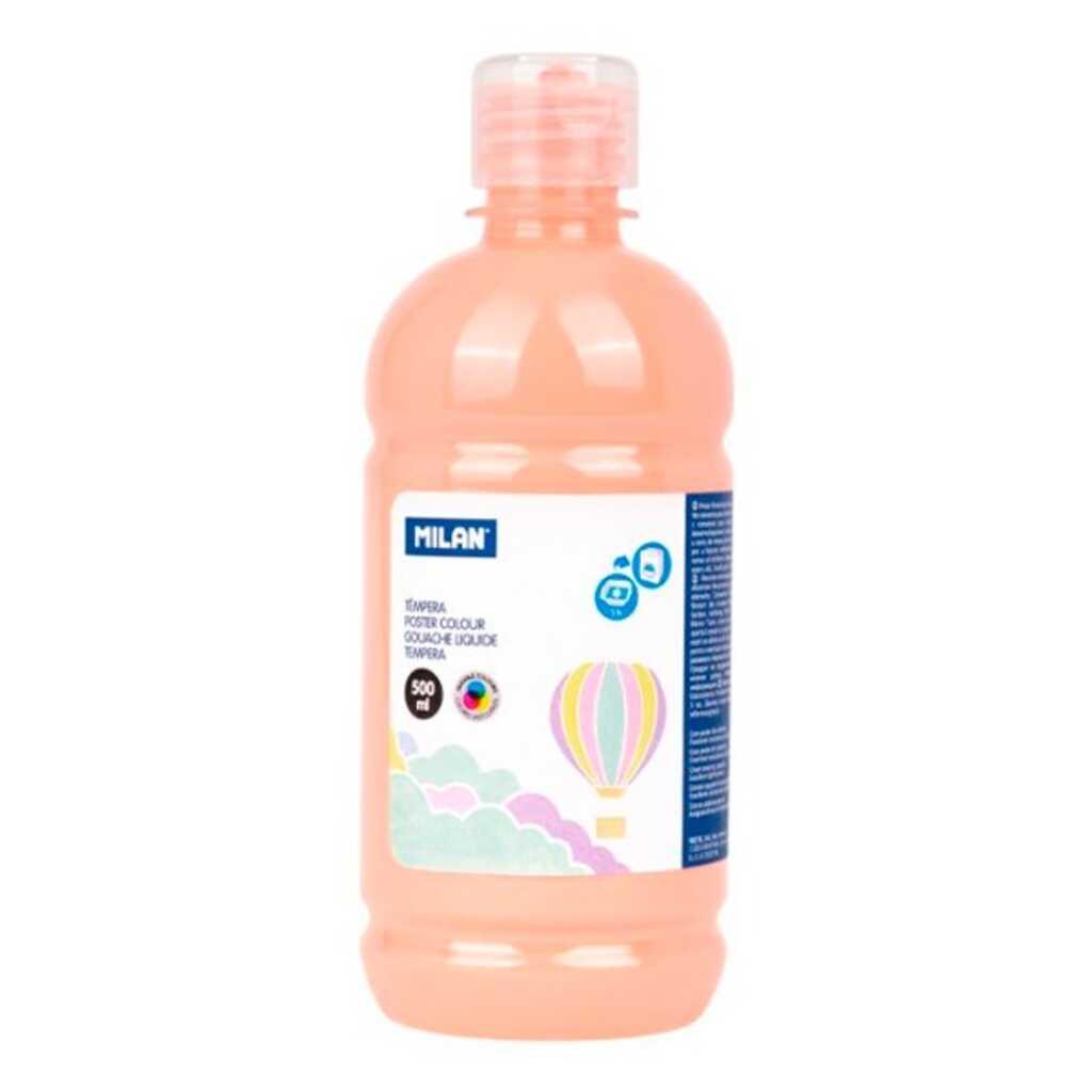 tempera liquida 500ml milan naranja past
