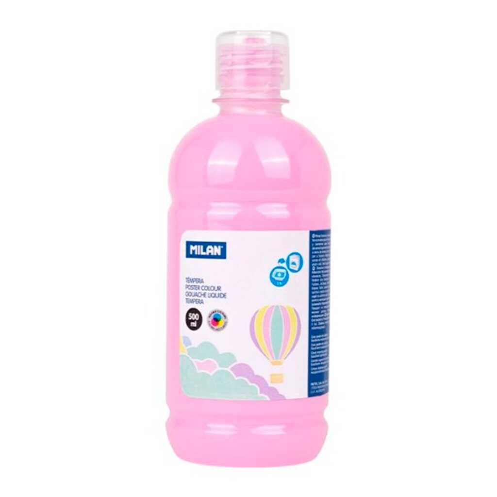 tempera liquida 500ml milan rosa pastel