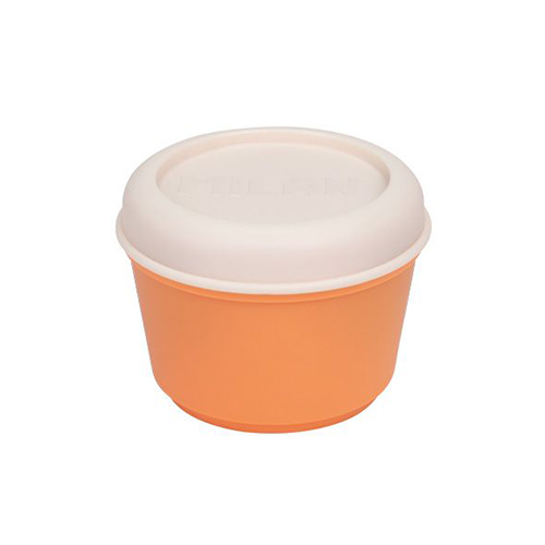 fiambrera lunch box 0.25l naranja/blanco