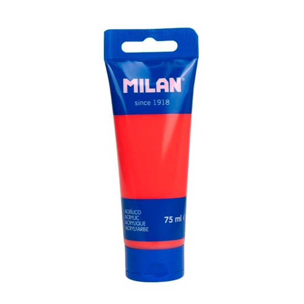 tub 75ml pintura acrilica vermell