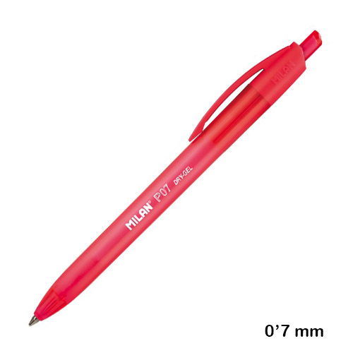 boligrafo dry-gel rojo milan