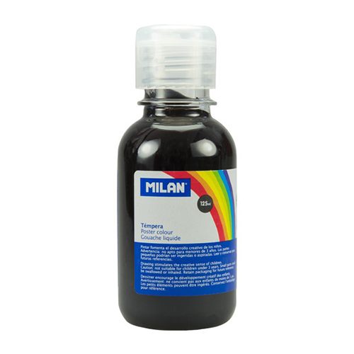 tempera 125ml negro