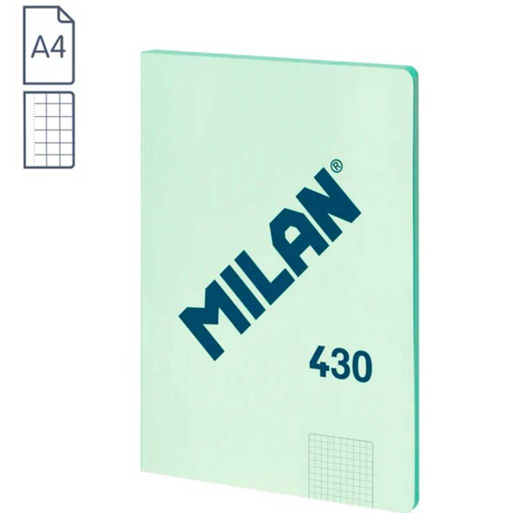 libreta a4 verde 48h cuadricula