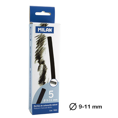 caja 5 carboncillos 9-11mm milan