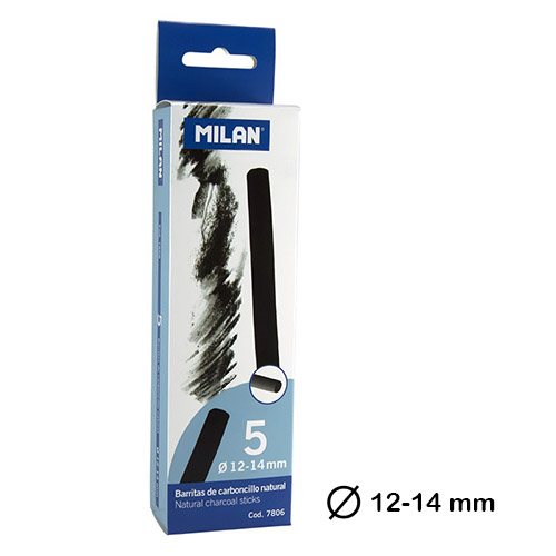 caja 5 carboncillos 12-14mm milan