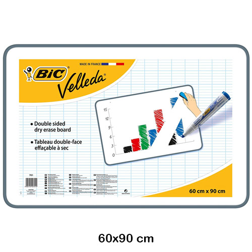 pizarra velleda 90x60 cm.