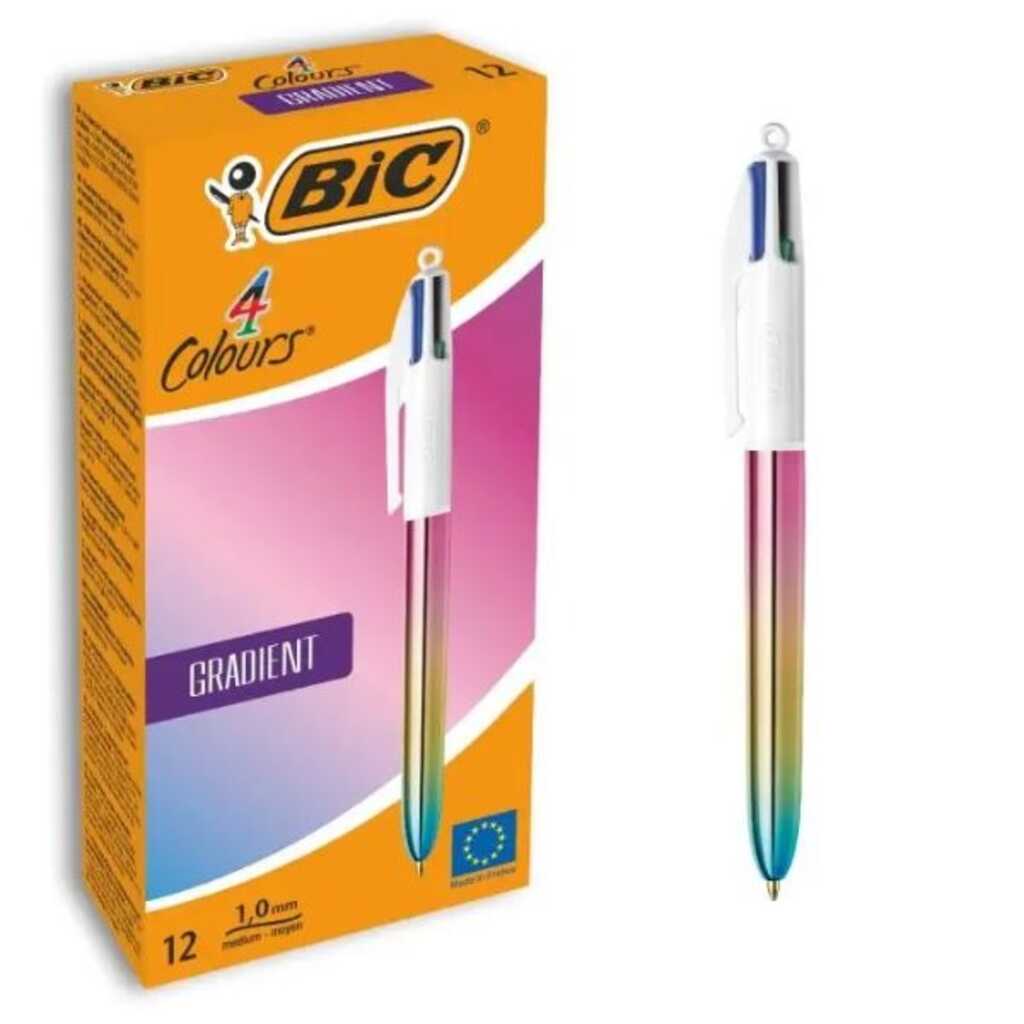 boligrafo 4 colores gradient 1mm bic  boligrafo 4 colores gradient 1mm bic