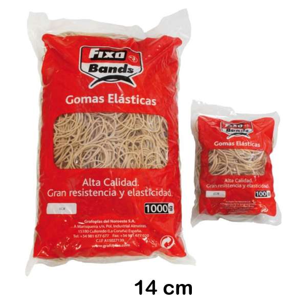 bolsa gomas elast. fixo 2mmx14cm 100gr