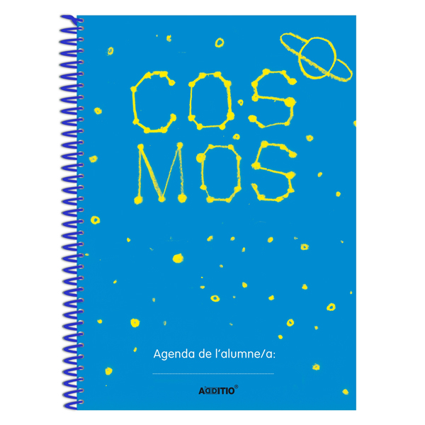agenda escolar cosmos con espiral catala