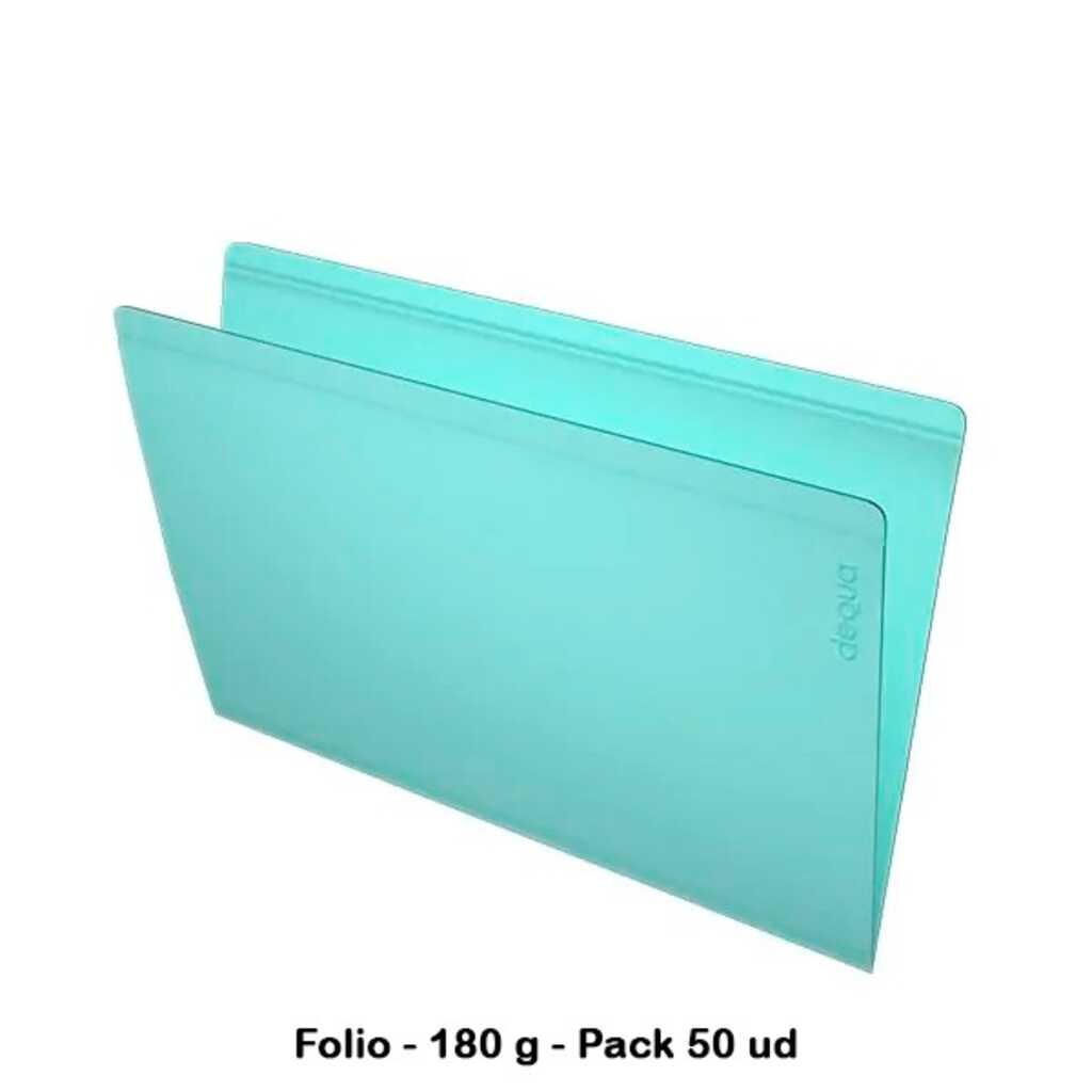 pack 50 subcarpetas folio verde pastel