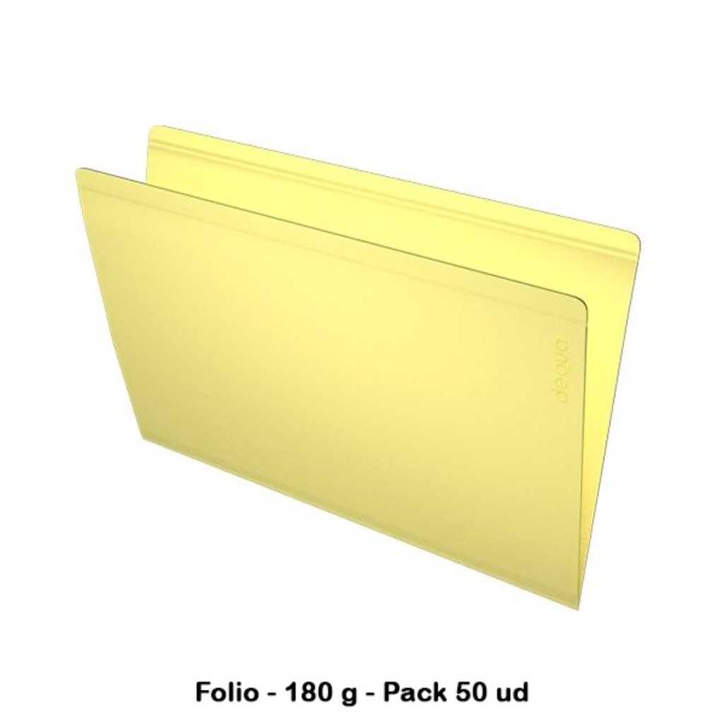 pack 50 subcarpetas folio amarillo paste