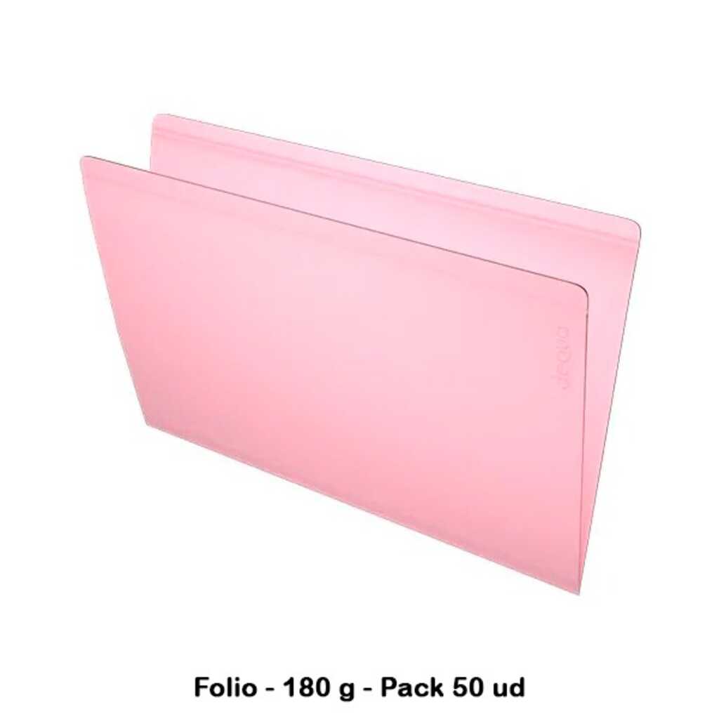 pack 50 subcarpetas folio rosa pastel