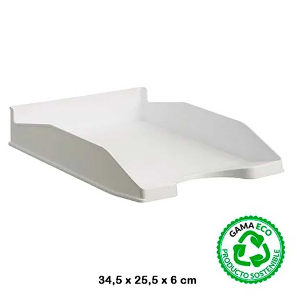 bandeja apilable blanca