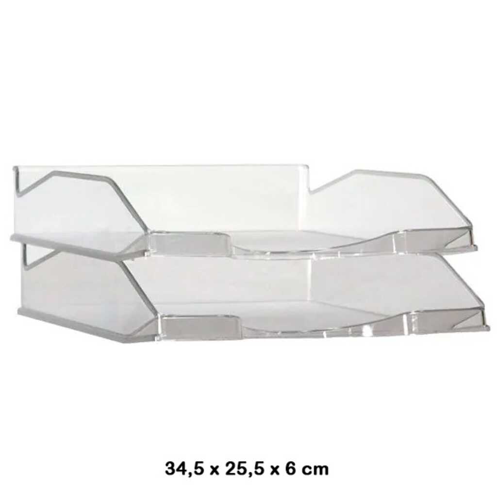 bandeja apilable transparente dequa