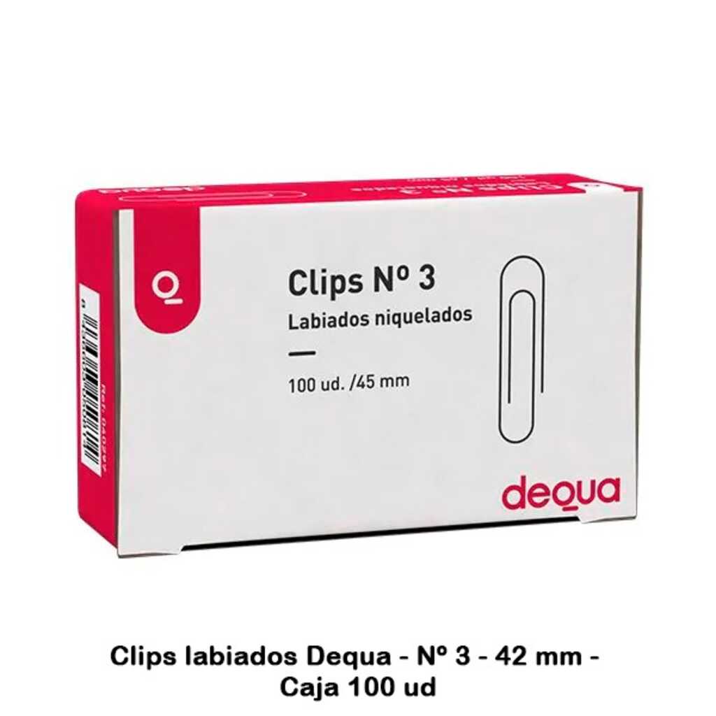 clips niquelats n§3 caixa 100u. dequa  clips niquelats n§3 caixa 100u. dequa