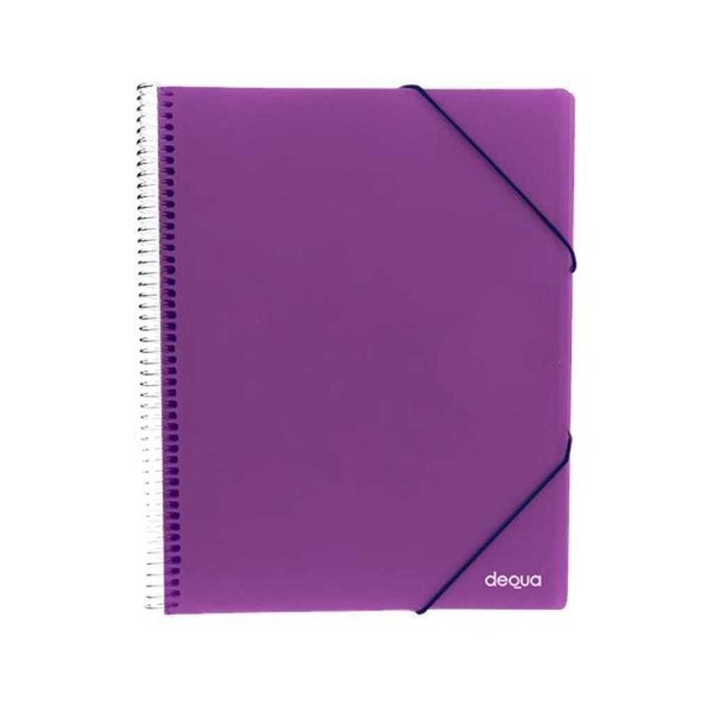 carp.dequa 20 fundas espir.violeta trans