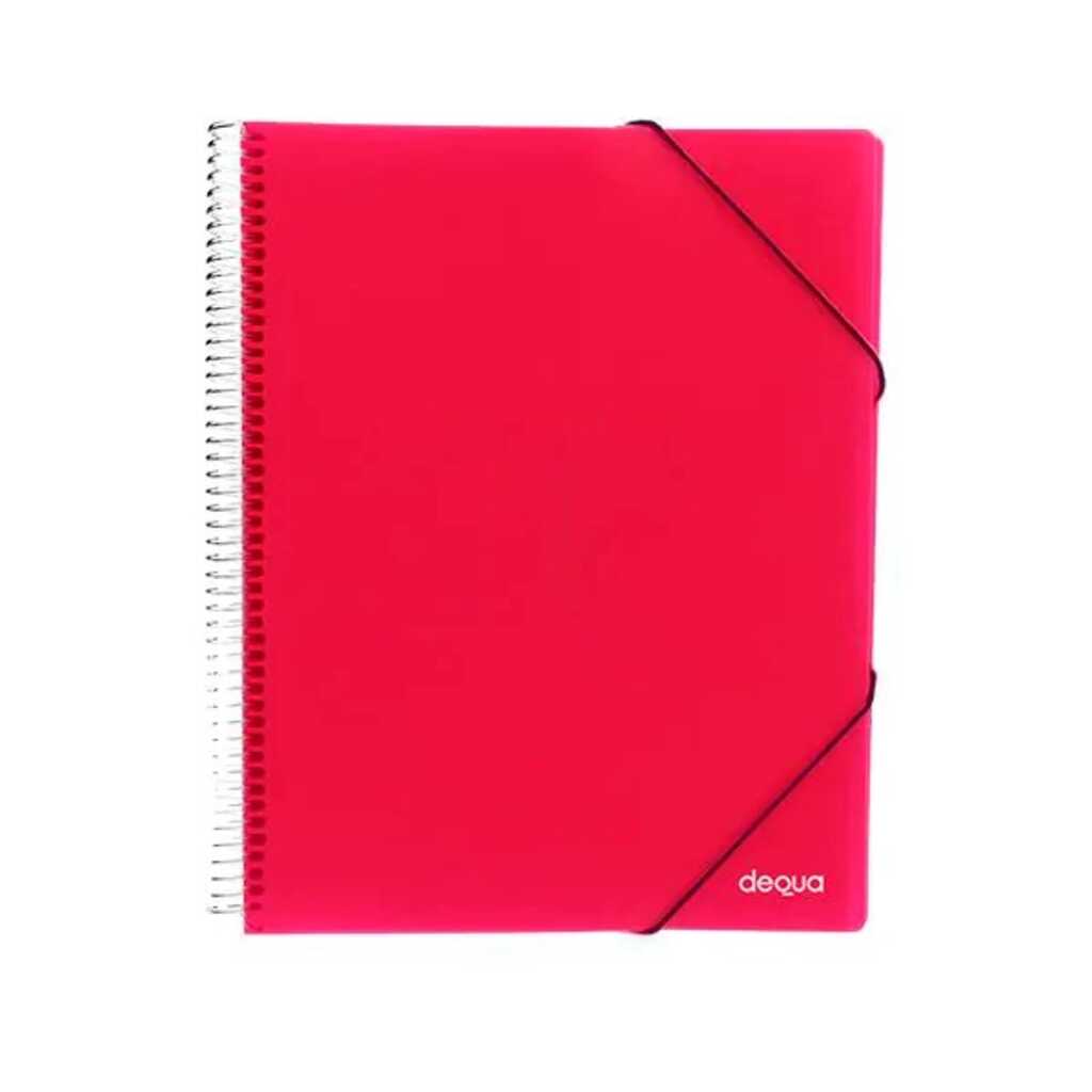 carp.dequa 20 fundas espir.fucsia trans
