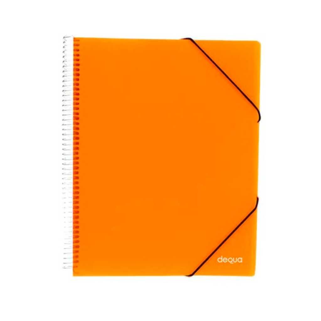 carp.dequa 30 fundas espir.naranja trans