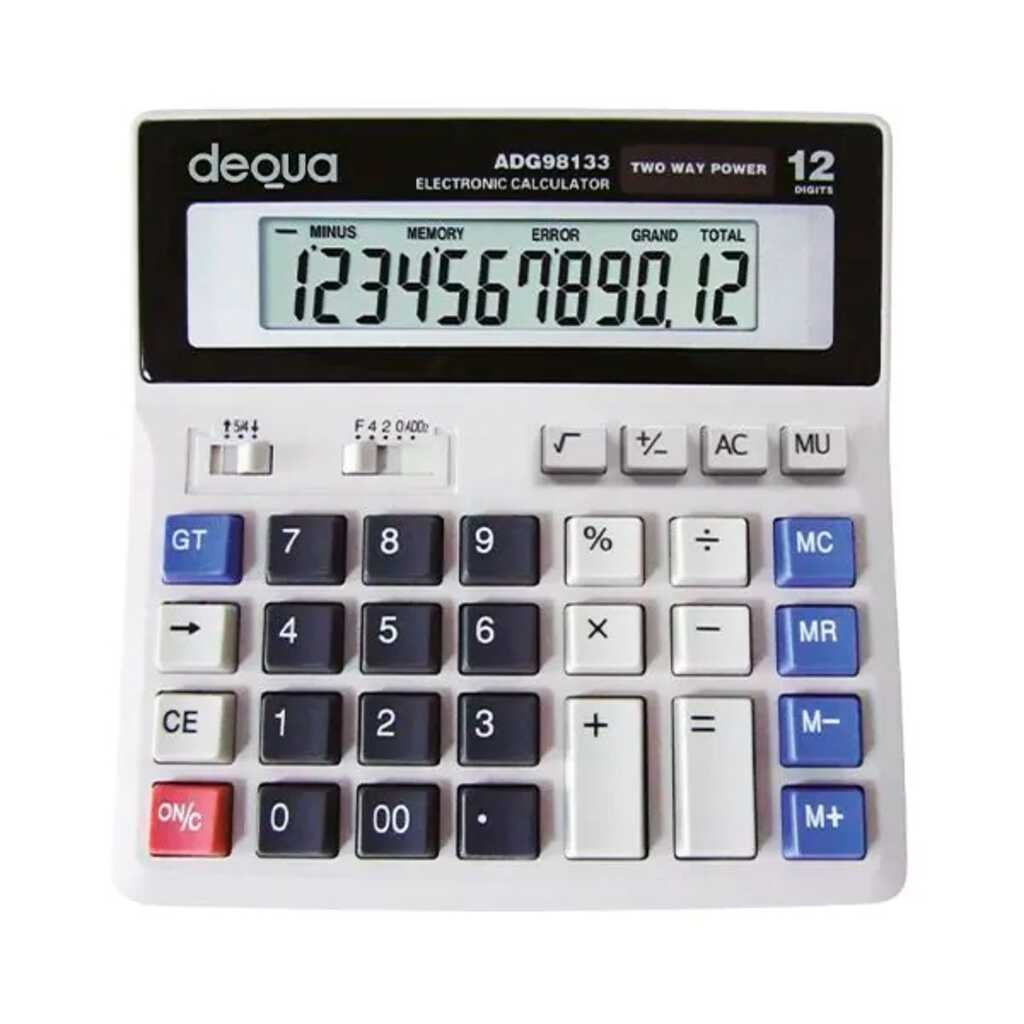 calculadora dequa 12 digitos teclas esp.