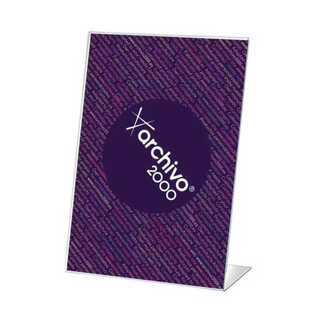 expositor a4 forma l vertical transparen