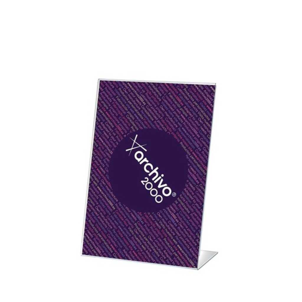 expositor a5 forma l vertical transparen