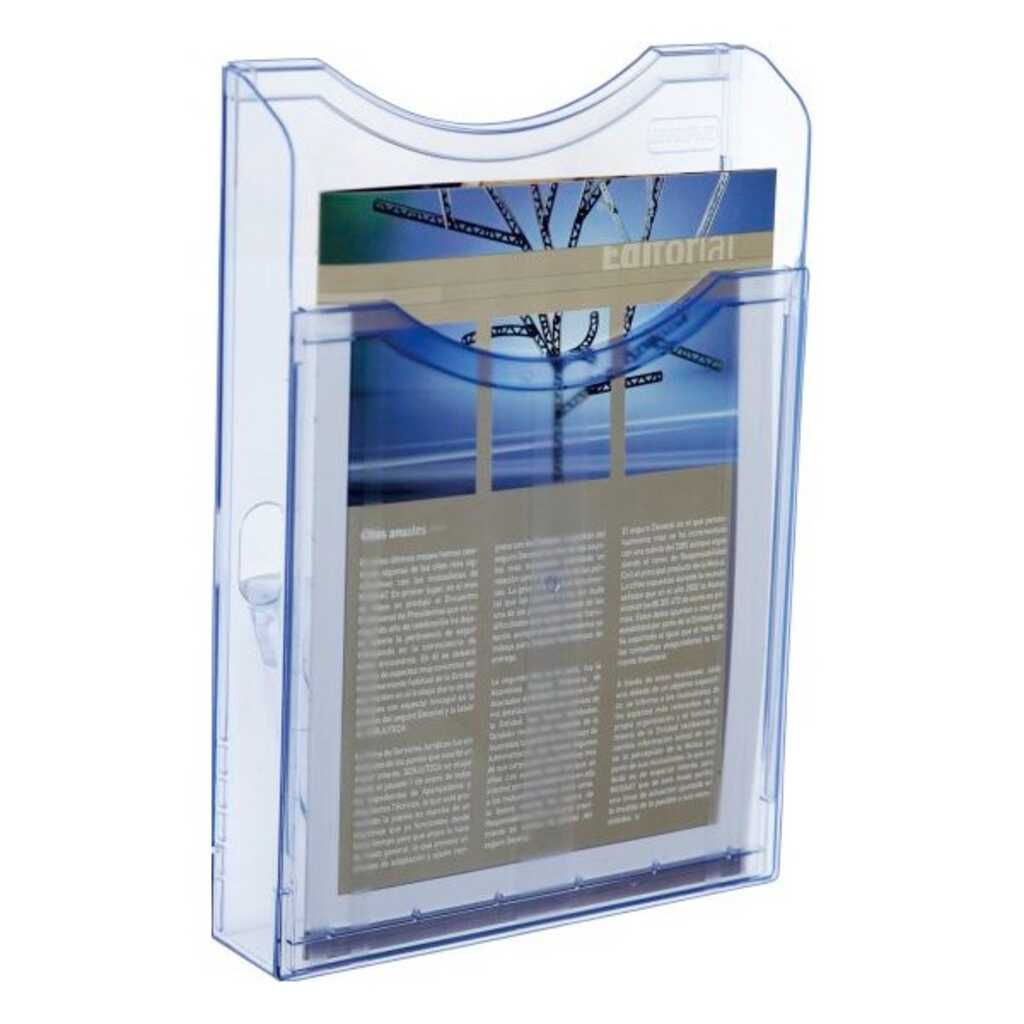 expositor mural a4 vertic. 1 comp. azul