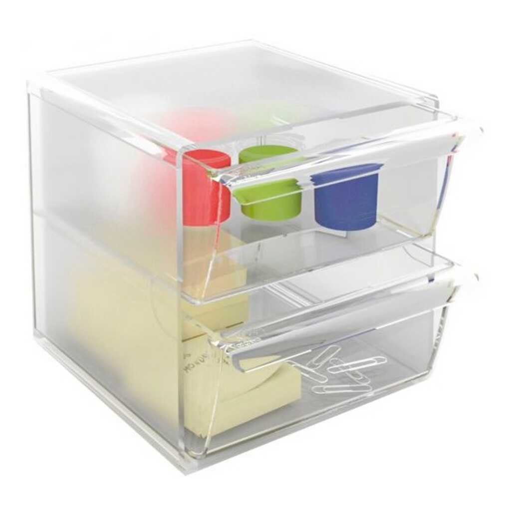 modulo 2 cajones archicubo transparente