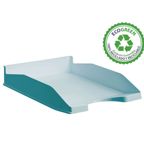 bandeja sobremesa azul pastel