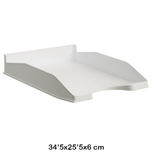 bandeja sobremesa blanca