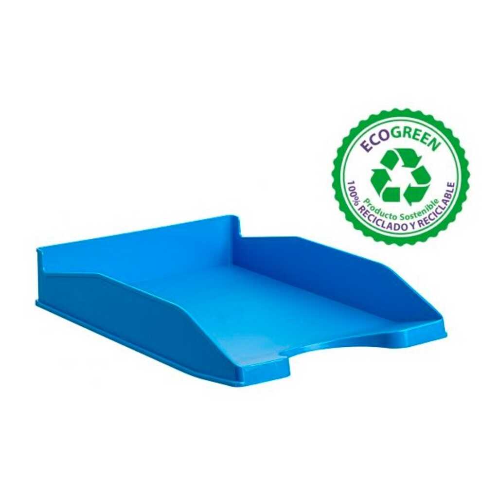 bandeja sobremesa azul mar