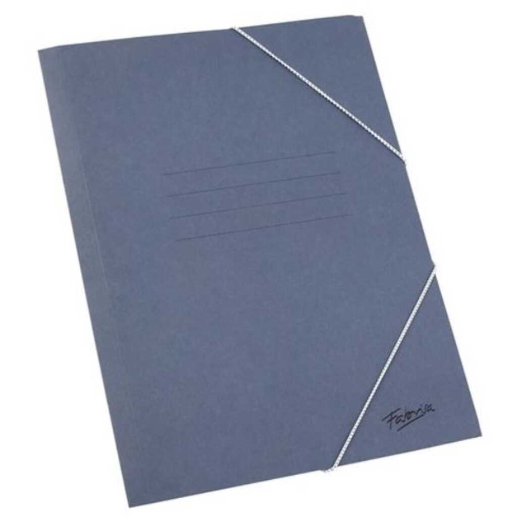 carpeta folio c/gomas s/solapas azul