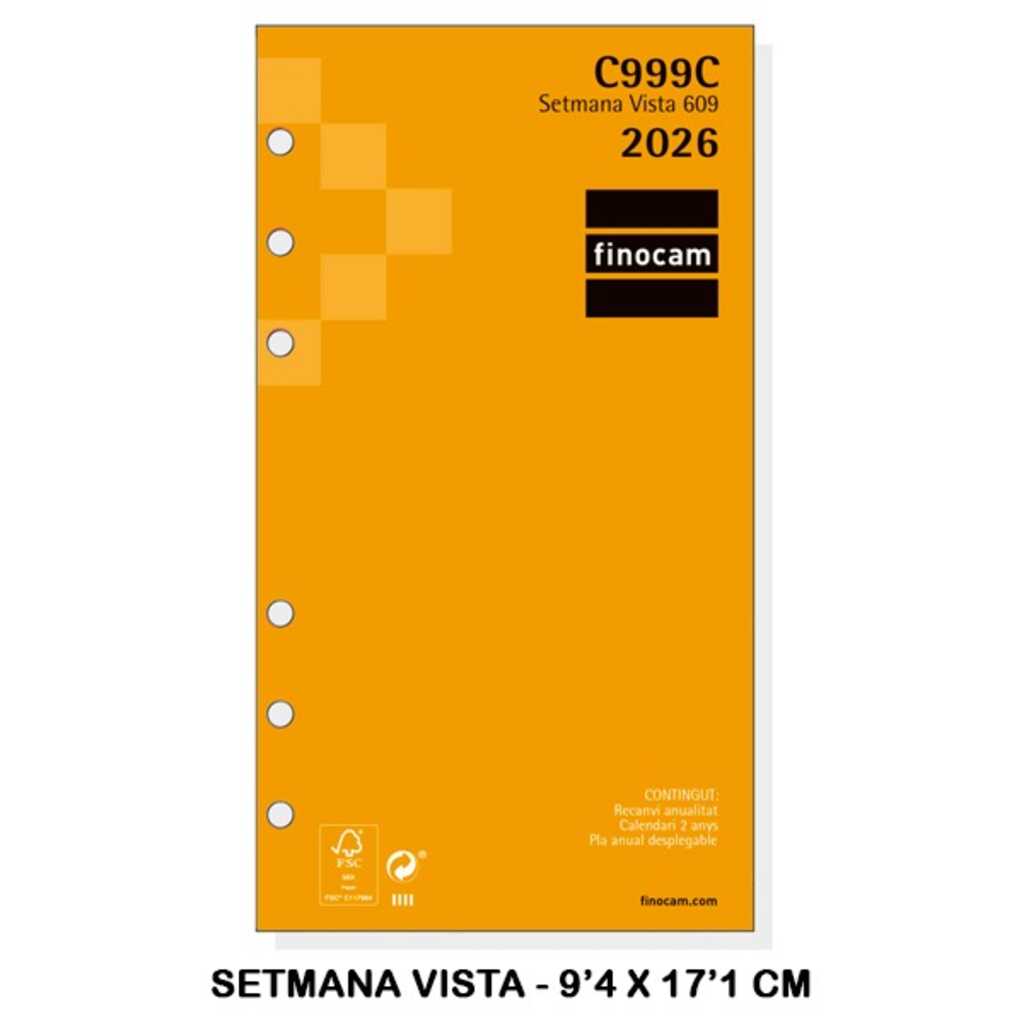 recambio anual 609 svh 2026 c999c