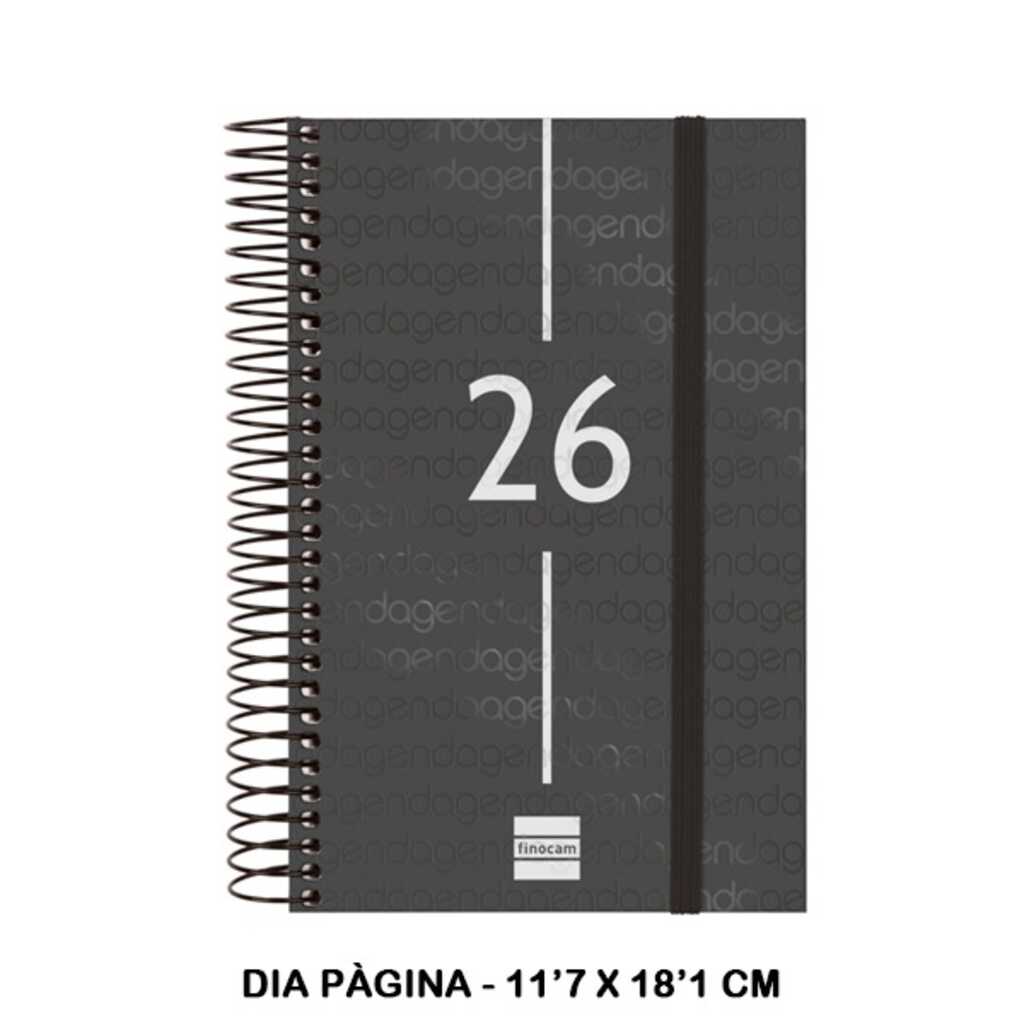 agenda year e5 1dp 2026 negre