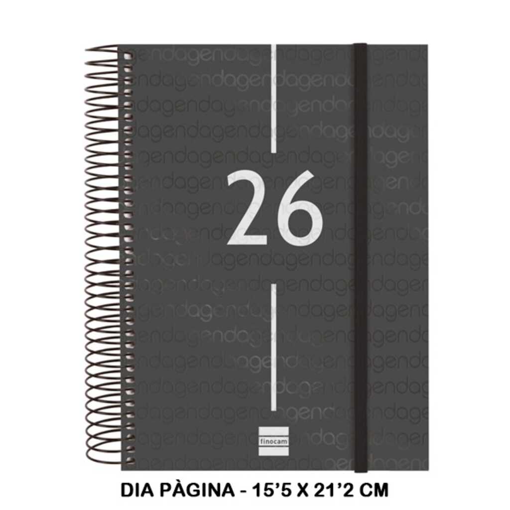 agenda year e10 1dp 2026 negre