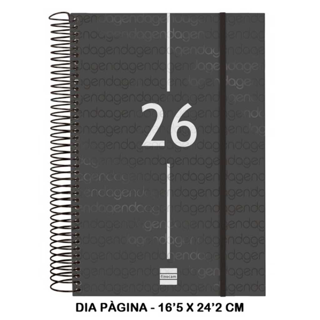 agenda year e11 1dp 2026 negre
