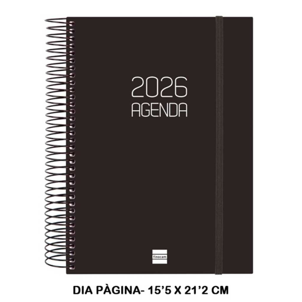 agenda opaque e10 1dp 2026 negre