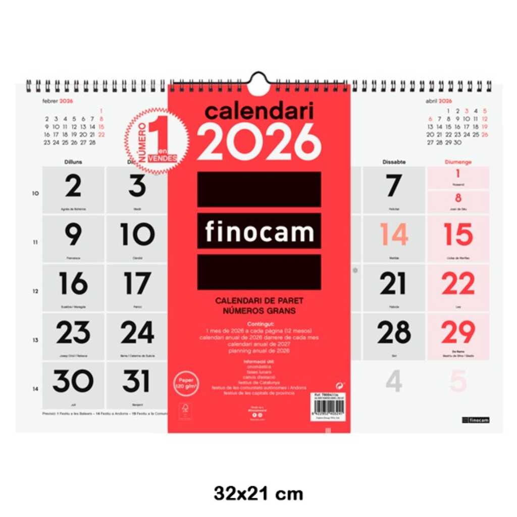 calendari paret num.grans m 2026