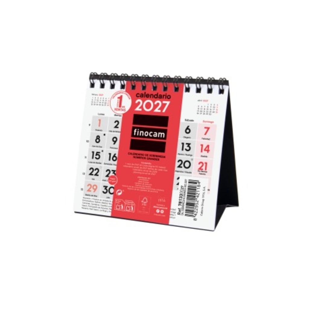 calendario sobremesa n.grandes xxs 2027