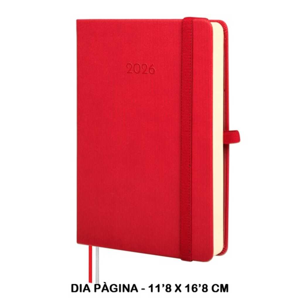 agenda textura m4 1dp 2026 vermell