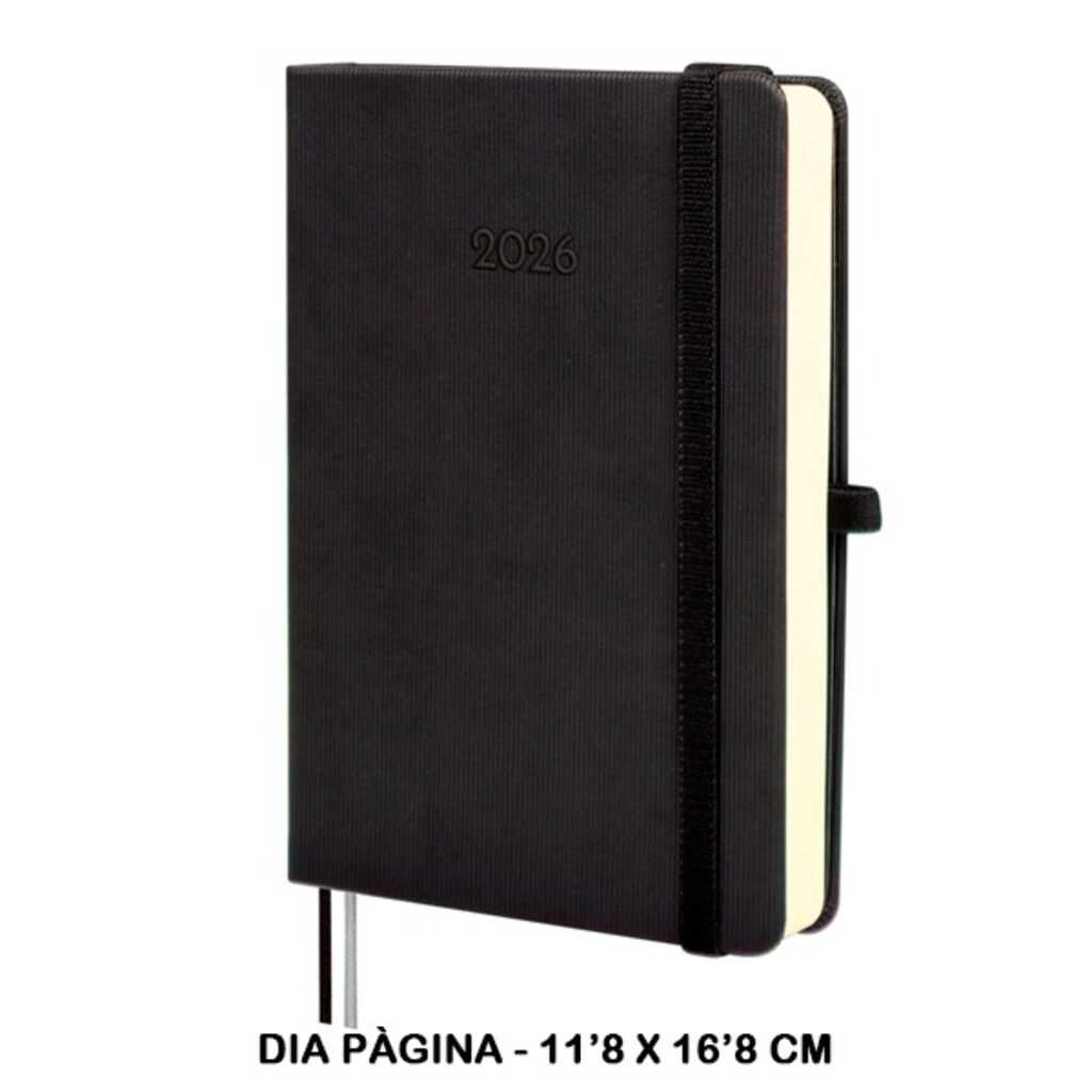 agenda textura m4 1dp 2026 negre