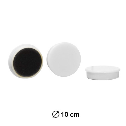 imanes redondos 10mm color blanco