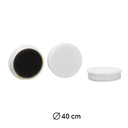imanes redondos 40mm color blanco