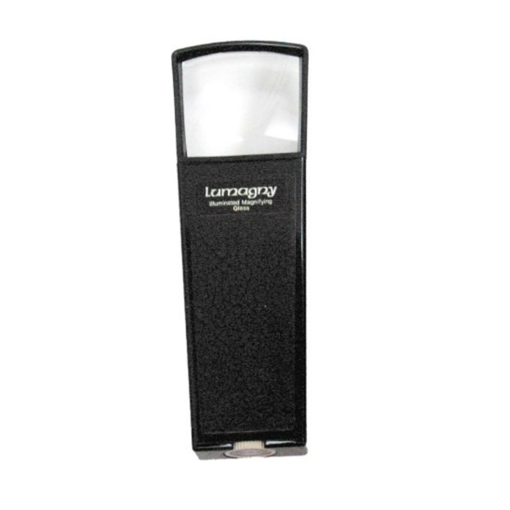 lupa con luz 7501 plastico negro 40mm