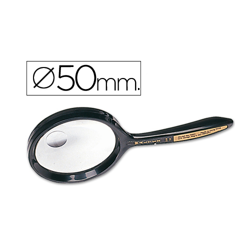 lupa cristal bifocal 50mm mango curvo